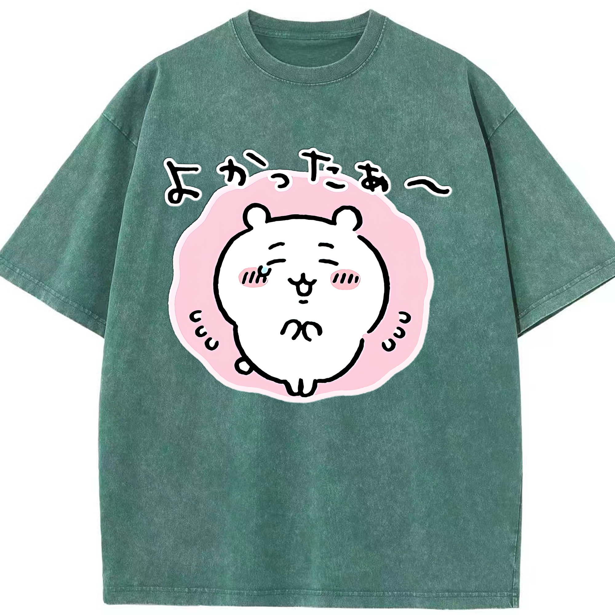 （画像用） ちいかわ ちいかわ Chii-kawa chiikawa 綿100% ヴィンテージ風 半袖Tシャツ（フロントプリント）